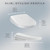 TOTO® S7 WASHLET®+ Electronic Bidet Toilet Seat with EWATER+® Bowl and Wand Cleaning and Classic Lid, Round, Cotton White - SW4725#01