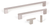 Viefe GRAF MINI - 10x33mm Stainless Steel Look Knob - 0430010L24
