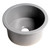 ALFI Gray Matte Round 18" x 18" Undermount / Drop In Fireclay Bar / Prep Sink - ABF1818R-GM