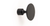 Viefe FLOID - 35X30mm Matte Black Knob - 0495035ZM2