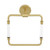 Swiss Madison SM-ATR10BG Verre Acrylic Square Towel Ring - Brushed Gold