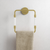 Swiss Madison SM-ATR10BG Verre Acrylic Square Towel Ring - Brushed Gold