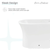 Swiss Madison SM-BD230 Cascade Bidet - White