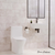 Swiss Madison SM-1T267 Sublime II One-Piece Round Toilet with Left Side Flush, 10" Rough-In 1.28 gpf