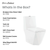 Swiss Madison SM-1T290 Brusque One-Piece Square Toilet Dual-Flush 1.1/1.6 gpf