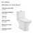 Swiss Madison SM-1T256HB Carre One Piece Square Toilet Dual Flush, Black Hardware