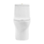 Swiss Madison SM-1T112HG Ivy One Piece Toilet Dual Vortex™ Flush, Brushed Gold Hardware 1.1/1.6 gpf