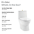 Swiss Madison SM-1T112HG Ivy One Piece Toilet Dual Vortex™ Flush, Brushed Gold Hardware 1.1/1.6 gpf