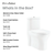 Swiss Madison SM-1T280 Monaco One-Piece Elongated Toilet Dual Flush 1.1/1.6 gpf with 10" Rough in
