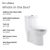 Swiss Madison SM-1T205HB Sublime One Piece Elongated Toilet Dual Flush, Black Hardware 1.1/1.6 gpf