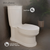 Swiss Madison SM-1T190 Santorini One-Piece Elongated Toilet Dual-Flush 1.1/1.6 gpf