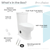 Swiss Madison SM-1T190 Santorini One-Piece Elongated Toilet Dual-Flush 1.1/1.6 gpf
