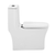 Swiss Madison SM-1T106HB Concorde One Piece Square Toilet Dual Flush, Black Hardware 1.1/1.6 gpf