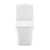 Swiss Madison SM-1T106HG Concorde One Piece Square Toilet Dual Flush, Brushed Gold Hardware 1.1/1.6 gpf