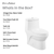 Swiss Madison SM-1TK118 Virage One Piece Elongated Toilet with Touchless Retrofit Dual Flush 1.1/1.6 gpf