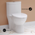 Swiss Madison SM-1TK205 Sublime One Piece Elongated Toilet with Touchless Retrofit Dual Flush 1.1/1.6 gpf