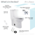 Swiss Madison SM-1TK205 Sublime One Piece Elongated Toilet with Touchless Retrofit Dual Flush 1.1/1.6 gpf
