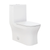 Swiss Madison SM-1T106MW Concorde One Piece Square Toilet Dual Flush 1.1/1.6 gpf - Matte White