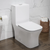 Swiss Madison SM-1T106MW Concorde One Piece Square Toilet Dual Flush 1.1/1.6 gpf - Matte White