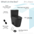 Swiss Madison SM-1T181MB Dreux One Piece Elongated Dual Flush Toilet with 0.95/1.26 GPF - Matte Black