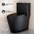 Swiss Madison SM-1T181MB Dreux One Piece Elongated Dual Flush Toilet with 0.95/1.26 GPF - Matte Black