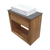 Swiss Madison SM-BV370WNSL Rennes 36" Reclaimed Wood Vanity - Walnut with Slate Countertop and Single Hole Vessel Sink