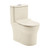 Swiss Madison SM-1T111BQ-6 Burdon One Piece Square Toilet Dual Flush 1.1/1.6 gpf in Bisque (6-Pack)