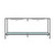 Swiss Madison SM-BV172 Pierre 72" Double, Freestanding, Open Shelf, Matte Black Metal Frame Bathroom Vanity With Sink