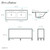 Swiss Madison SM-BV172 Pierre 72" Double, Freestanding, Open Shelf, Matte Black Metal Frame Bathroom Vanity With Sink