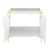Swiss Madison SM-BV320-C Voltaire 36" Single, Bathroom Vanity - White with Gold Hardware - Cabinet Only