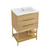 Swiss Madison SM-BV380 Carre 24" Bathroom Vanity - White Oak With Sink