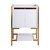 Swiss Madison SM-BV217WBG-C Marseille 24 Bathroom Vanity in White and Brushed Gold - Cabinet Only
