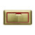 Swiss Madison SM-CH01G Dual Push Button Toilet Flush Hardware Brushed Gold (SM-1T106)