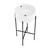 Swiss Madison SM-CS801MB Monaco 16.5" Round Console Sink - White Basin Sink Matte Black Legs