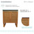 Swiss Madison SM-BV810 Arles 30" Single, Bathroom Vanity - Honey With Sink Swiss Madison SM-BV810 Arles 30" Single, Bathroom Vanity - Honey With Sink