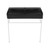 Swiss Madison SM-CS793 Carre 36 Ceramic Console Sink - Matte Black Basin Sink Matte White Legs