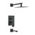 Swiss Madison SM-STF01MB Concorde Single-Handle 1-Spray Tub and Shower Faucet in Matte Black (Valve Included)