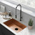 Swiss Madison SM-KU709RG Tourner 27" x 19" Stainless Steel, Single Basin, Undermount Kitchen Sink - Rose Gold
