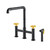 Swiss Madison SM-KF79EY Avallon Pro Kitchen Faucet with Side Sprayer - Matte Black & Yellow