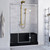 Swiss Madison SM-SB537MB Aquatique 60" x 32" Left Drain, Shower Base - Matte Black Swiss Madison SM-SB537MB Aquatique 60" x 32" Left Drain, Shower Base - Matte Black