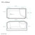 Swiss Madison SM-SB537MB Aquatique 60" x 32" Left Drain, Shower Base - Matte Black Swiss Madison SM-SB537MB Aquatique 60" x 32" Left Drain, Shower Base - Matte Black