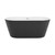 Swiss Madison SM-FB590MBMW Claire 60" Freestanding Bathtub - Matte Black and Matte White