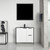 Blossom V8039 36 01 MB Zurich 36" Vanity With Black Ceramic Sink - Glossy White