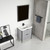 Blossom V8039 30 15 A Zurich 30" Vanity With Acrylic Sink - Metal Grey