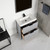 Blossom V8039 30 15 A Zurich 30" Vanity With Acrylic Sink - Metal Grey