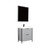 Blossom V8039 30 15 A Zurich 30" Vanity With Acrylic Sink - Metal Grey