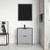 Blossom Zurich 30" Vanity With Black Ceramic Sink - Metal Grey - V8039 30 15 MB