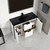 Blossom V8039 48 01 MB Zurich 48" Vanity With Black Ceramic Sink - Glossy White