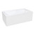 Kingston Brass 60-Inch Acrylic 2-Wall Corner Alcove Tub with Corner Apron, Right Hand Drain Hole, White - VTAM6032R22S
