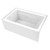 Kingston Brass 54-Inch Acrylic 3-Wall Alcove Tub with Left Hand Drain, Glossy White - VTAM5436L22T